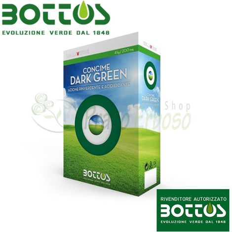 Dark Green 11-0-0 + 3 MgO + 4.5 Fe - Fertilizzante per prato da 4 Kg