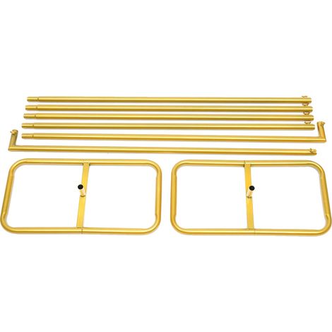 Arche de Mariage, Cadre Métallique, Installation Facile, Or, 2m 78.74 inch (1/2)
