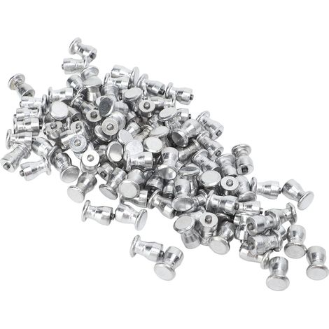 100 vis à crampons argentées pour pneus de voiture, camion, vélo, quad, SUV, accessoires auto (1/5)
