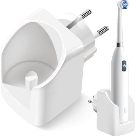 Station de recharge sans fil compatible avec les séries iO et Pro, étanche (IPX7) avec prise européenne, pour les modèles Oral-B iO3, iO4, iO5, iO6, Genius, Pro, Vitality et autres (1/5)