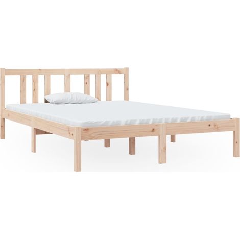 Maison Exclusive - Estructura de cama doble sin colchón madera ma (1/5)