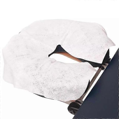 100 accessoires de spa jetables en non-tissé pour repose-visage et oreiller de massage, doux et non collants. (1/3)