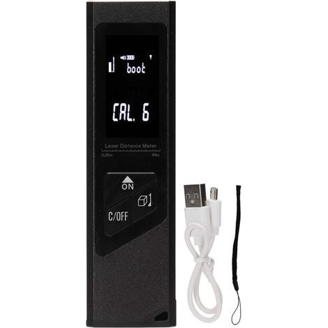 Télémètre laser 40M télémètre de charge USB télémètre laser infrarouge Noir (1/5)