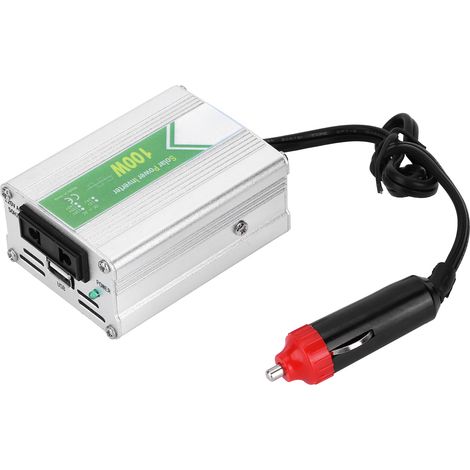 Convertisseur de tension 100W 12V DC vers 220V AC, ondes corrigées, indicateur LED (1/5)
