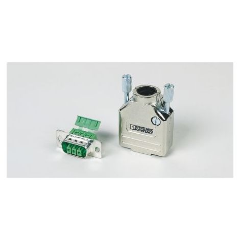 Capot Sub-D Phoenix Contact série SCT-D-SUB9-KG, 3 contacts, en Zinc ( Prix pour 1 )