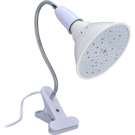 126-LED-Pflanzenwachstumslampe mit Klemme, 360° drehbar, für Pflanzen im Innenbereich, 110–240 V, EU-Stecker (1/5)