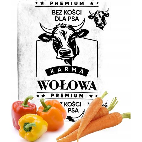 10 kg tiefgefrorenes Fleisch für Hunde, Premium-Rindfleisch, entbeintes Rindfleisch, BARF-Futter