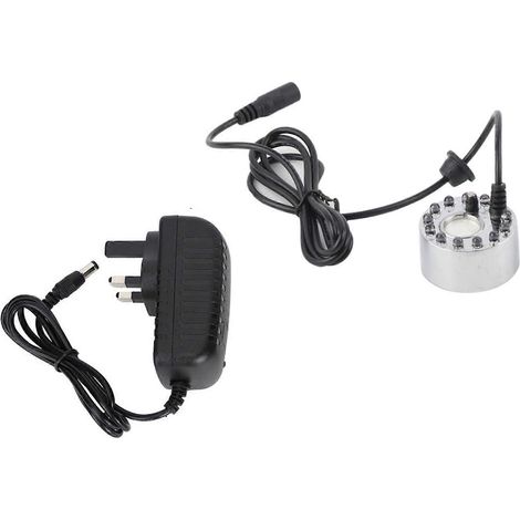Aquarium-LED-Leuchte mit 12 silbernen LEDs, Ultraschall-Zerstäuber, Springbrunnen, Teich, Innen- und Außenzubehör für Aquarien (1/5)