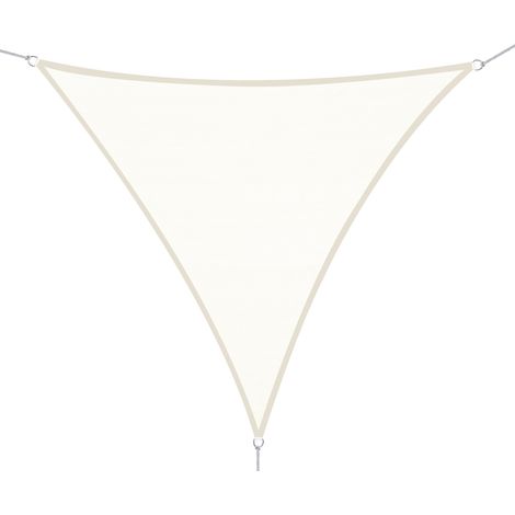 Toldo Vela Sombrilla Parasol Triangulo Tejido de Poliester 160g/m2 Jardin Playa (1/8)