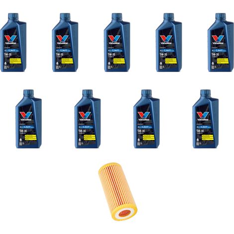 Kit filtro olio e 9L compatibile con Audi Q8 (4M) SQ 8 TDI 320kw dal 2018 (1/2)