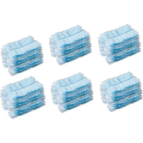 60Pièces de x Jetables avec Têtes de Rechange, Recharges, Brosse à en Vrac pour Nettoyer la Maison, le Bureau, les (1/4)