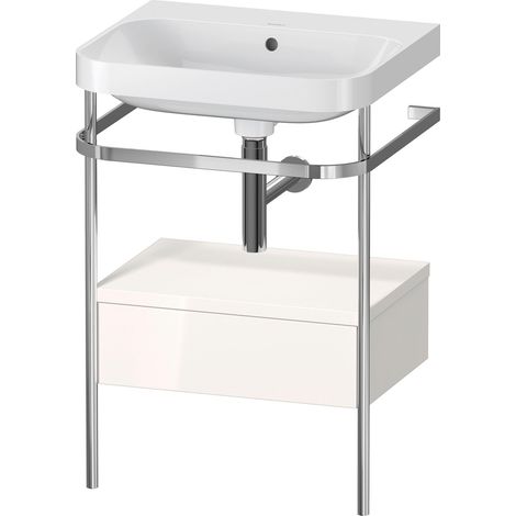Set c-bonded Duravit Happy D.2 Plus con consola metálica y cajón,