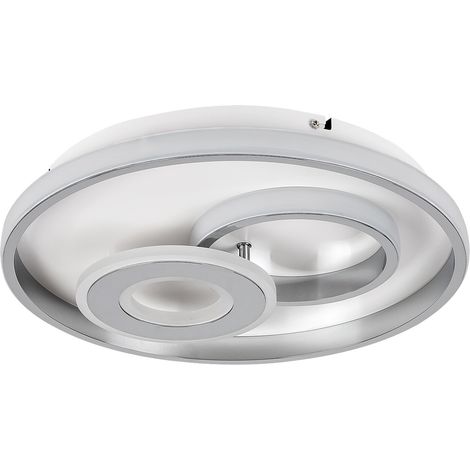 Plafonnier LED 40 cm 40W chrome rond Celinda Rabalux (1/5)