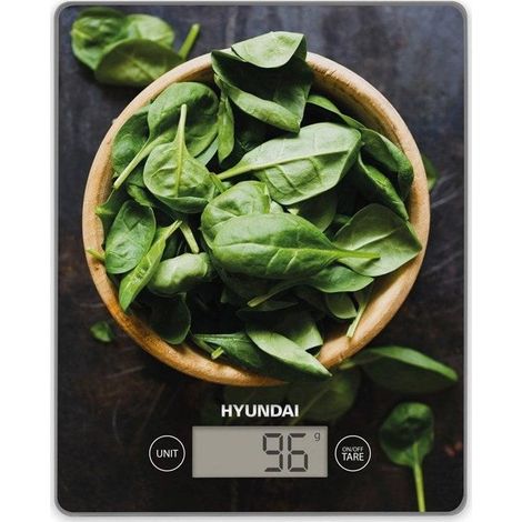 Báscula de cocina Hyundai KVE893C vidrio 5 kg precisión