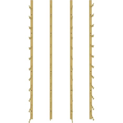 vidaXL Wandweinkühlschrank Gold für 36 Flaschen 2 St.