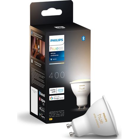 Philips Hue White Ambiance GU10 Lampadina Connessa Bianca (1/5)
