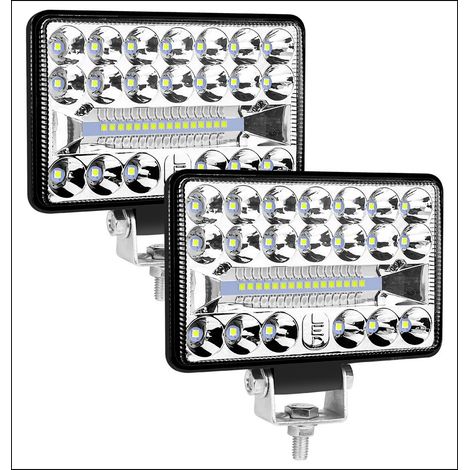 4-Zoll-Hochleistungs-Arbeitsleuchte, zwei 108-W-LED-Streifen, hohe Ausleuchtung, wasserdicht, geeignet für Anhänger, Gabelstapler, Bagger, Bulldozer, Straßenwalzen, Kräne und Traktoren.