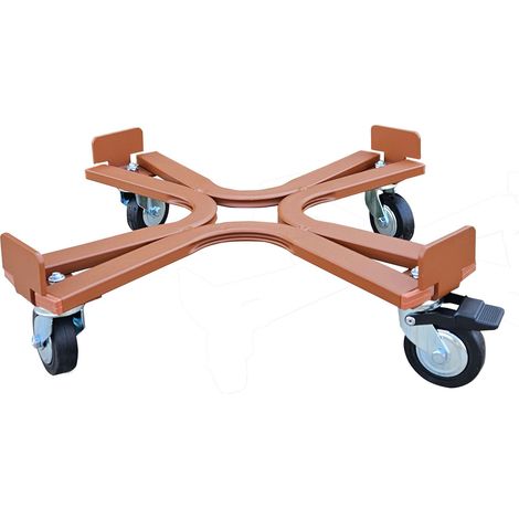 Carrello sottovaso tondo con ruote industriali  cm. 40 COTTO