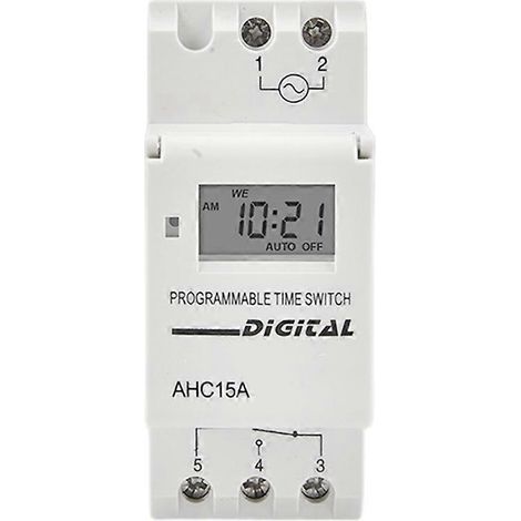 Minuterie miniature 220 V AHC15A, contrôleur de temps électronique entièrement automatique (1/5)