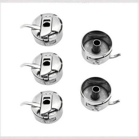 5pièces Boîtier De Canette pour Machine à Coudre Boîtier De Canette Métal De Couture Professionnel (1/5)