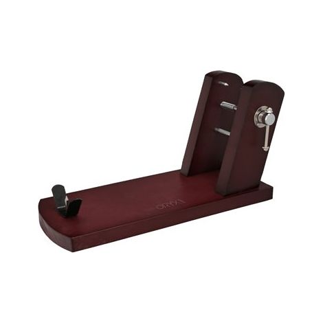 ORYX soporte jamon  reserva , Soporte Jamon  Reserva- Color marrón.- Medidas: 46.5x18.5x25 (3)cm- Realizado en madera de pino y acero.- Articulo tambien con (1/6)
