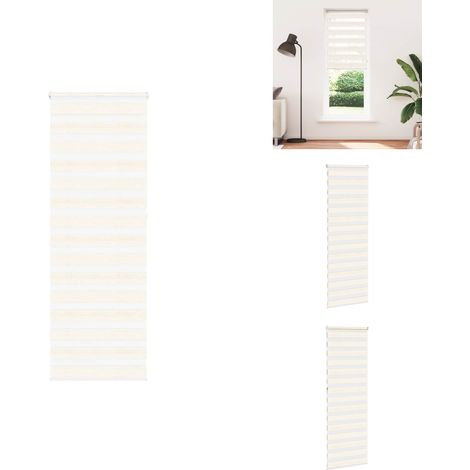 Store zèbre beige marbré largeur du tissu 65,9 cm polyester - Store Zébré - Stores Zébrés - Store À Enrouleur Zébré - Double Store À Enrouleur (1/5)
