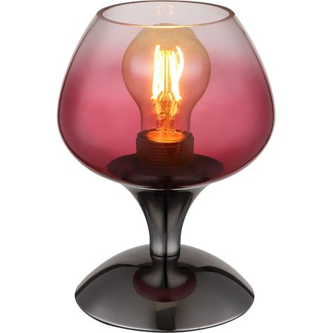 Globo - lampada da tavolo - MAXY - rosa - vetro - Ø 15cm - E27 -