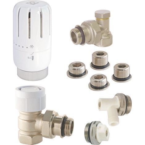 Somatherm For You – Tête thermostatique compact T301 – Équerre universelle M30x1,5 – Thermostat à expansion liquide – Dimensions Ø40mm x 80mm