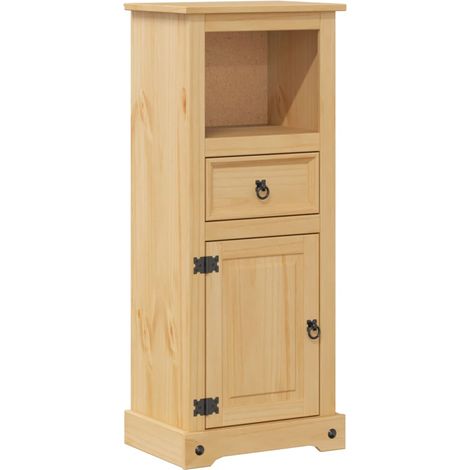 Mobile da Bagno Corona 45x33x110 cm in Legno Massello di Pino vidaXL