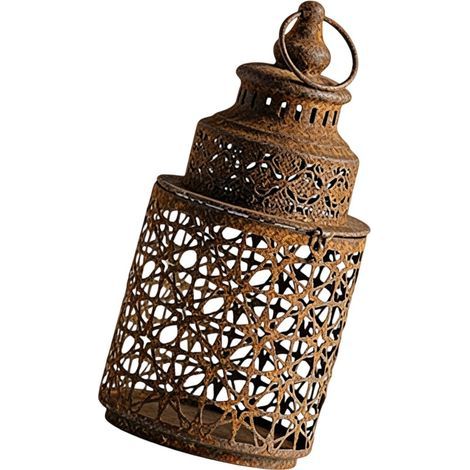 Lanterne décorative marocaine, bougeoirs en métal et en-A3407 (1/2)