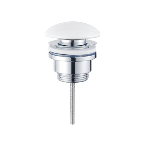 FugaFlow Eccelente Bouchon de vidange à clapet - céramique - blanc brillant