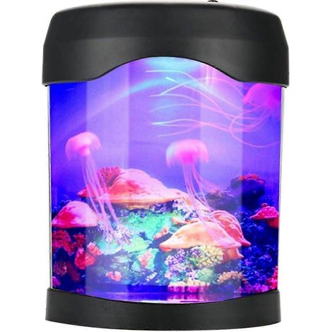 Lámpara de noche electrónica USB con forma de medusa que cambia de color y tiene un diseño colorido. (1/5)