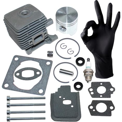 Kit piston cylindre pour Stihl FC55 FC55DZ FC55Z FS38 FS45 FS55 FS HL45 HS45 KM55 MM55 SH55 SH85,4144 020 1200 (1/5)