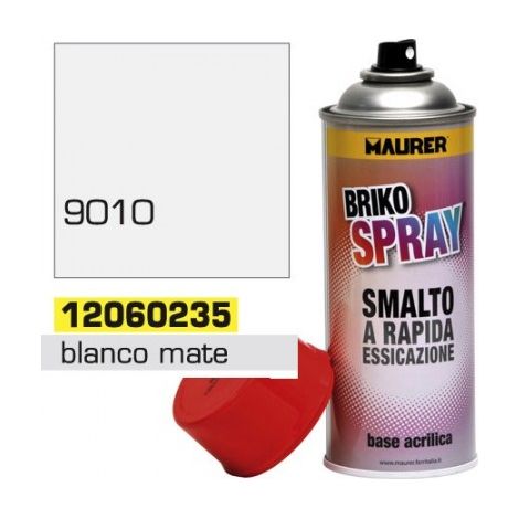 BRIKO SPRAY MAURER PLUS 400ML BIANCO OPACO RAL9010