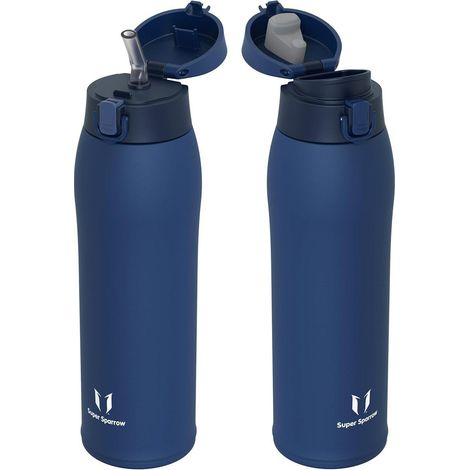 Trinkflasche Edelstahl Thermosflasche BPAfrei 950 ml M- Oxford Blau (1/5)