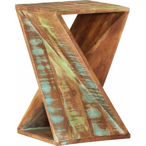Tavolino 35x35x55 cm in Legno Massello di Recupero vidaXL (1/5)