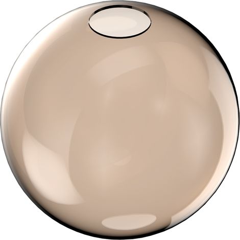 Rosone Contemporaneo Rubber Metallo Ambra Grande