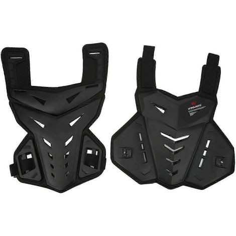 Gilet de protection pour moto, absorbant les chocs, respirant, noir, unisexe, protection de poitrine pour motocross. (1/5)