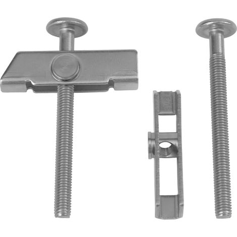 Lot de 2 vis pour abattant de WC, kit de boulons pour siège de toilette, boulons de remplacement en acier inoxydable 304 pour charnières d'abattant à fixation par le haut. (1/5)