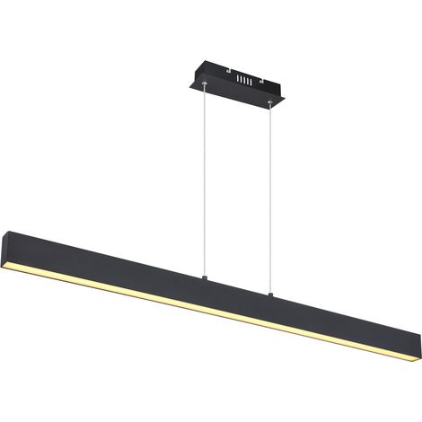 Globo Verena Plafonnier suspendu de bar noir mat LED 3000K