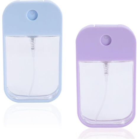 QORVA-Lot de 2PCS Flacon Spray Vide,Vaporisateur Parfum,Pour Parfum,Huiles Essentielles et Cosmétiques,45ML,bleu, violet (1/5)
