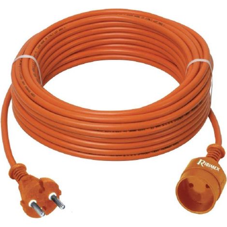 Prolongateur Électrique Jardin 20m 2x1,5 - 2 Fils de 1,5 mm - Idéal pour Extérieur et Sécurité - D-Work