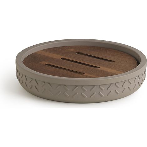 GEDY TH118300000 THEA Jabonera gris-natural oscuro - ref: TH118300000 (1/2)