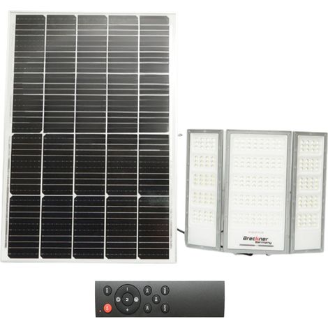 Lampada LED da 4500 lm, 6500 K con pannello solare da 70 W, batteria LifePO4 da 3,2 V/60 Ah, sensore di movimento e telecomando IP66 Breckner Germany (1/5)