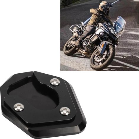 Kit de modification pour moto : béquille et selle élargie compatibles avec la CFMOTO 800MT 2020-2023 (noir). (1/5)
