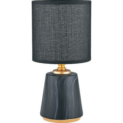 Lampada da tavolo ceramica nero oro, E14 40W Zuma Line (1/2)