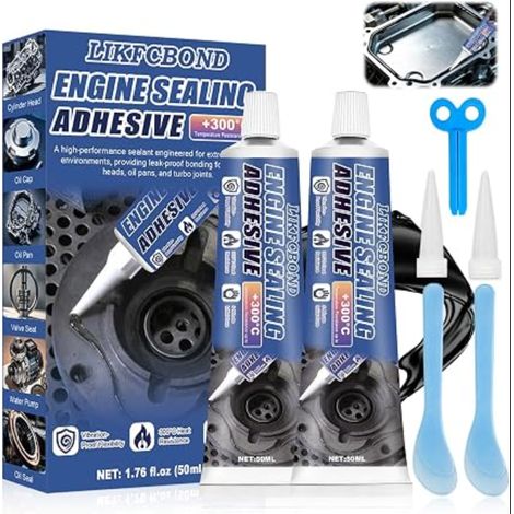 Pate A Joint Moteur Silicone Noir pour Joints de Radiateurs Voiture Tuyaux D'échappement (1/5)