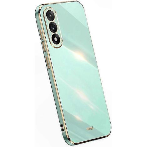 Coque Smartphone 5G TPU Transparente avec Cadre Électroplaqué, Protection Antichoc et Anti-Rayures, Étui Fin et Léger pour Téléphone Portable (1/5)