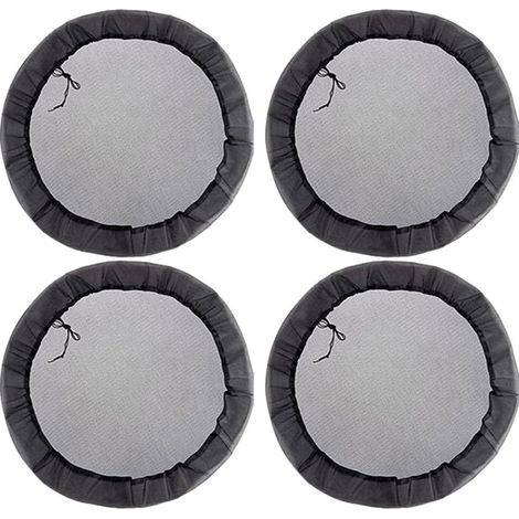 80cm Housse en maille pour baril de pluie, filet avec cordon de serrage pour seau de collecte d'eau,Housse de barils de pluie anti-poussière pour cour, porches extérieurs, pelouses, jardins(4 article (1/5)