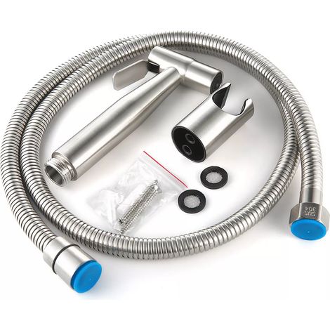 Pommeau de douche bidet avec support, douchette WC en acier inoxydable, douche d'hygiène intime, ensemble de salle de bain (1/5)